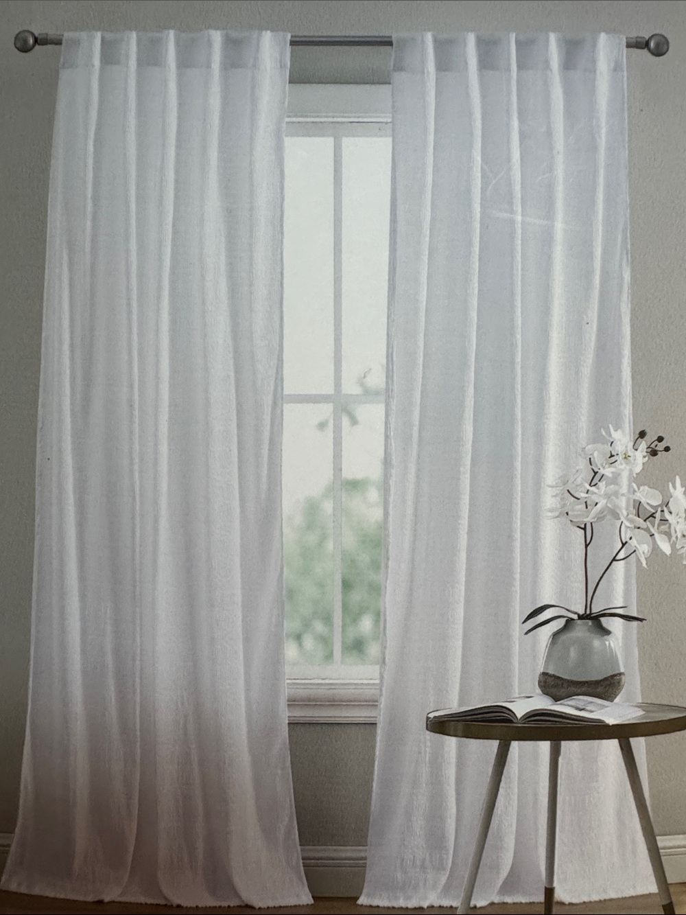 Textured Curtain Panel Set (4)